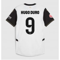 Camisa de Futebol Valencia Hugo Duro #9 Equipamento Principal 2024-25 Manga Curta